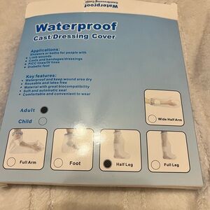 Adult waterproof cast/dressing cover